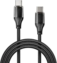 USB PD кабель XO NB-Q291B USB Type-C - Type-C 60w 3a 1м PD cable Back - фото USB PD кабель XO NB-Q291B USB Type-C - Type-C 60w 3a 1м PD cable Back