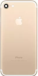 Задняя крышка корпуса Apple iPhone 7 со стеклом камеры Original Gold - фото Задняя крышка корпуса Apple iPhone 7 со стеклом камеры Original Gold