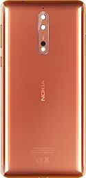 Задняя крышка корпуса Nokia 8 Dual Sim (TA-1004) со стеклом камеры Original Polished Copper