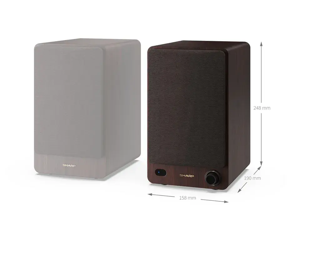 Колонки акустичні Sharp CP-SS30 Brown - фото 8