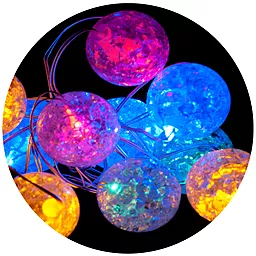 Гірлянда Luca Lighting "Струна" з кульками 2 м + подовжувач Мультиколір - мініатюра 2