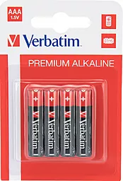 Батарейки Verbatim AАA (LR03) 4шт (49920) - фото Батарейки Verbatim AАA (LR03) 4шт (49920)