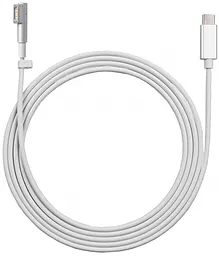 Кабель USB Elements для Apple Type-C to MagSafe 1 L-shaped Port 100W Cable White (EL-C-M) - миниатюра 3