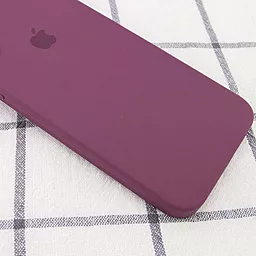 Чехол Silicone Case Full Camera Square для Apple iPhone 6, iPhone 6s Maroon - миниатюра 3