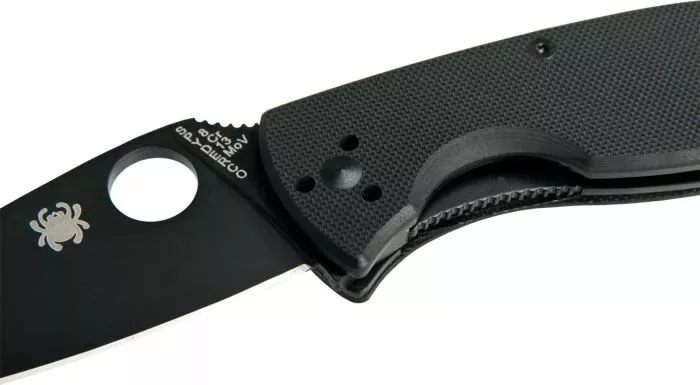 Ніж Spyderco Tenacious Black Blade (C122GBBKP) - фото 4
