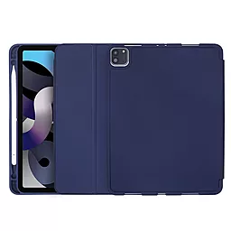 Чехол для планшета Coteetci Liquid Silicone Pen Slot Case для Apple iPad Air 10.9" 2020, 2022, iPad Pro 11" 2018 Navy Blue (61009-ZQ) - фото Чехол для планшета Coteetci Liquid Silicone Pen Slot Case для Apple iPad Air 10.9" 2020, 2022, iPad Pro 11" 2018 Navy Blue (61009-ZQ)