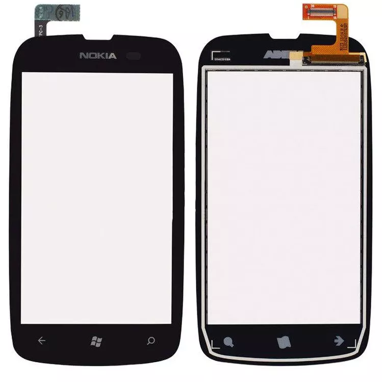 Сенсор (тачскрин) Nokia Lumia 610 Black - фото 1