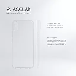 Чохол ACCLAB TPU для Xiaomi Redmi 9A Transparent - мініатюра 5