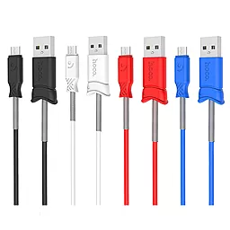 Кабель Hoco X24 Pisces USB-A - micro USB 12w 2.4a 1м cable Red - миниатюра 3 Кабель Hoco X24 Pisces USB-A - micro USB 12w 2.4a 1м cable Red - миниатюра 3