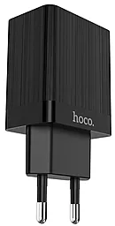 Сетевое зарядное устройство Hoco C51A Prestige EU 2USB/3,4A Black - миниатюра 2