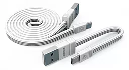 USB Кабель Remax Tengy 0.16М + 1М micro USB Cable White (RC-062M) - мініатюра 2