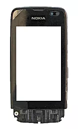 Сенсор (тачскрин) Nokia Asha 311 with frame Black - фото Сенсор (тачскрин) Nokia Asha 311 with frame Black