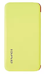 Повербанк Awei P10K 6000 mAh Yellow - фото Повербанк Awei P10K 6000 mAh Yellow