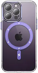 Чехол Epik TPU+PC Colorful with MagSafe для Apple iPhone 13 Pro Purple - фото Чехол Epik TPU+PC Colorful with MagSafe для Apple iPhone 13 Pro Purple