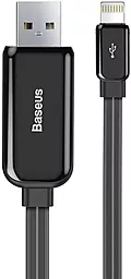 Кабель USB Baseus Glowing Lightning Cable Black (CALLG-01)