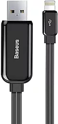 Кабель Baseus Glowing USB-A - Lightning 12w 2.4a 1м cable Black (CALLG-01) - фото Кабель Baseus Glowing USB-A - Lightning 12w 2.4a 1м cable Black (CALLG-01)