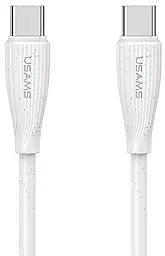 Кабель Usams Green Series USB Type-C - Type-C 60w 3a 1м PD cable White (US-SJ716) - фото Кабель Usams Green Series USB Type-C - Type-C 60w 3a 1м PD cable White (US-SJ716)