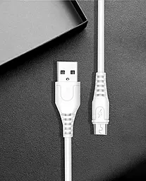 Кабель WUW X166 USB-A - micro USB 2a 1м cable white - мініатюра 2 Кабель WUW X166 USB-A - micro USB 2a 1м cable white - мініатюра 2