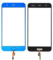 Корпусне скло дисплея Xiaomi Mi6 (зі сканером відбитка пальця) Blue