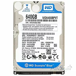 Жорсткий диск для ноутбука Western Digital Blue 640 GB 2.5 (WD6400BPVT)