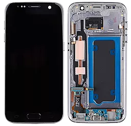 Дисплей Samsung Galaxy S7 G930 с тачскрином и рамкой, сервисный оригинал, Black - фото Дисплей Samsung Galaxy S7 G930 с тачскрином и рамкой, сервисный оригинал, Black