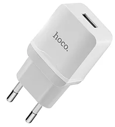 Мережевий зарядний пристрій Hoco C22A + Lightning Cable White - мініатюра 3