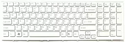 Клавіатура для ноутбуку Sony VPC-EE series з рамкою вертикальный enter 148915771 біла