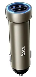 Автомобильное зарядное устройство Hoco Z54 15.5w 2xUSB-A ports car charger gold - фото Автомобильное зарядное устройство Hoco Z54 15.5w 2xUSB-A ports car charger gold