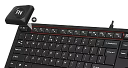 Комплект (клавиатура+мышка) A4Tech Fstyler проводной Black+Blue USB (F1010) - миниатюра 5