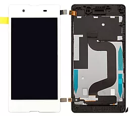 Дисплей Sony Xperia E3 (D2202, D2203, D2206, D2212, D2243) з тачскріном і рамкою, оригінал, White - фото Дисплей Sony Xperia E3 (D2202, D2203, D2206, D2212, D2243) з тачскріном і рамкою, оригінал, White