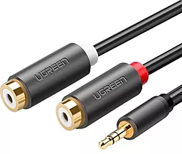 Аудио кабель Ugreen AV109 Aux mini Jack 3.5 mm - 2хRCA M/M cable 0.25 м gray (10547) - фото Аудио кабель Ugreen AV109 Aux mini Jack 3.5 mm - 2хRCA M/M cable 0.25 м gray (10547)