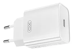 Мережевий зарядний пристрій XO CE15 20w PD USB-C fast charger white