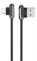 Кабель Hoco U60 Soul Secret USB-A - micro USB 12w 2.4a 1.2м cable Metal/Gray