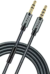 Аудио кабель, с микрофоном Hoco UPA04 AUX mini Jack 3.5mm M/M Cable 1 м black - миниатюра 2
