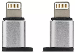 Адаптер-перехідник Remax Micro USB - Lightning Apple Adapter Silver (RA-USB2) - мініатюра 2