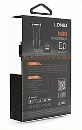 Автомобильное зарядное устройство LDNio USB Car Charger + Lightning (2.1Ax2) Black (DL-C219) - миниатюра 5