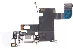 Нижний шлейф Apple iPhone 6 с разъемом зарядки, разъемом наушников и микрофоном Original (снят с телефона) Gold