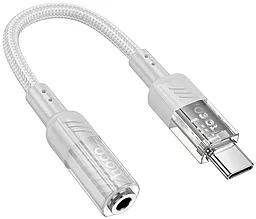 Аудіо-перехідник Hoco LS37 Spirit M-F USB Type-C - 3.5mm Transparent grey - фото Аудіо-перехідник Hoco LS37 Spirit M-F USB Type-C - 3.5mm Transparent grey