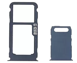 Держатель (лоток) Сим карты Nokia 3.1 Plus комплект 2шт Blue