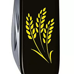 Мультитул Victorinox Huntsman Ukraine (1.3713.3_T1338u) Black Колосья пшеницы - миниатюра 3