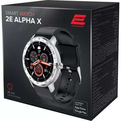 Смарт-годинник 2E Alpha X 46 mm Silver (2E-CWW30SL) - фото 2