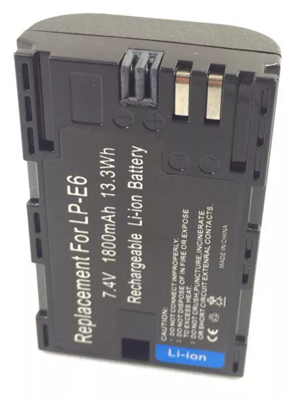 Акумулятор для фотоапарата Canon LP-E6 (1800 mAh) - фото 6