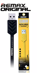 Кабель USB Remax Fishbone Lightning Cable Black - миниатюра 2