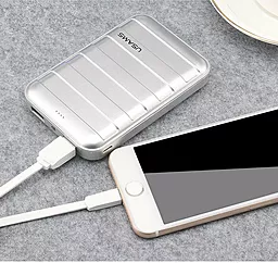 Повербанк Usams US-CD06 Trunk 10000mah Silver - миниатюра 2 Повербанк Usams US-CD06 Trunk 10000mah Silver - миниатюра 2
