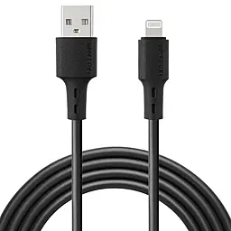 Кабель Glasscove FLEX USB-A - Lightning 12w 2.4A 1m cable Black (GF-AL124BK) - фото Кабель Glasscove FLEX USB-A - Lightning 12w 2.4A 1m cable Black (GF-AL124BK)