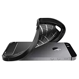 Чехол Spigen Rugged Armor для Apple iPhone SE, iPhone 5S, iPhone 5 Black (041CS20167) - миниатюра 4