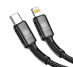 Кабель USB Powermax Bravo 20W USB Type-C -> Lightning Cable Black (PWRMX042PDСL) - миниатюра 2