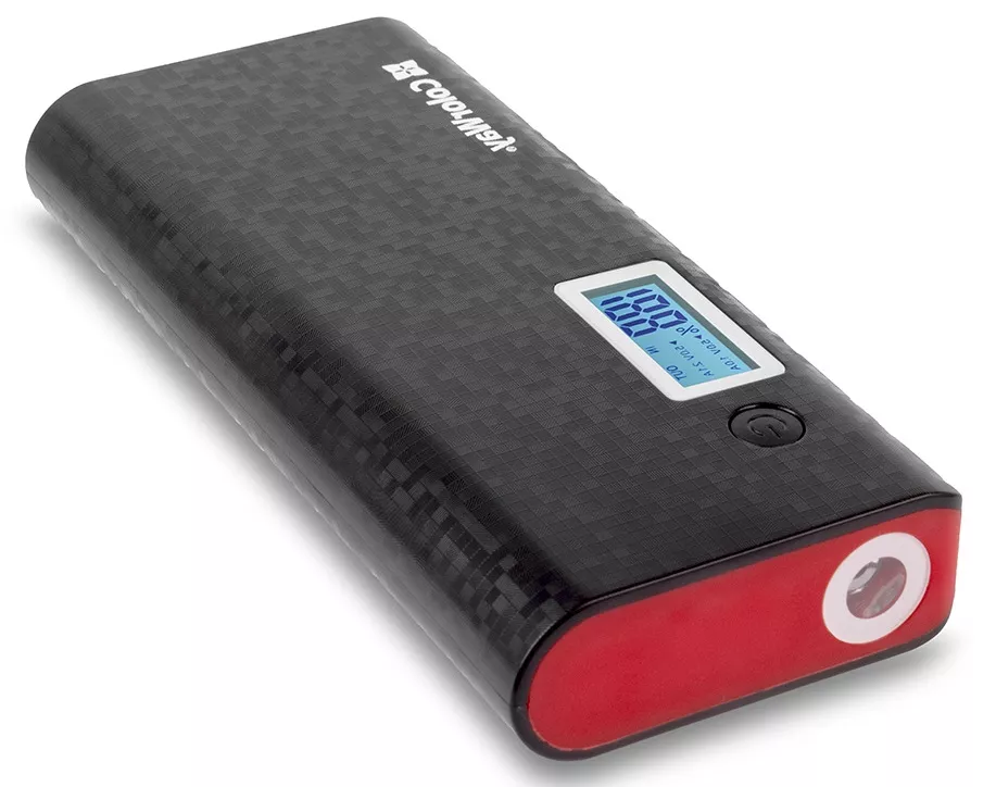 Повербанк ColorWay (CW-PB100LIB2BK-DF) 10000mAh Black/Red - фото 1