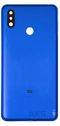 Задняя крышка корпуса Xiaomi Mi Max 3 со стеклом камеры Original Blue
