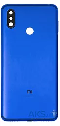 Задняя крышка корпуса Xiaomi Mi Max 3 со стеклом камеры Original Blue - фото Задняя крышка корпуса Xiaomi Mi Max 3 со стеклом камеры Original Blue